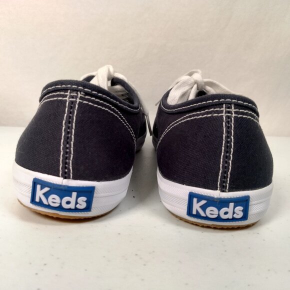 Keds Sneakers Shoes Women US Size 9.5 Blue Canvas Lace Up Classic Flat - Picture 6 of 16